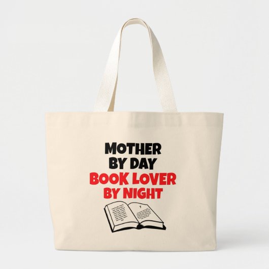 Boekenliefhebber moeder grote tote bag (Voorkant)