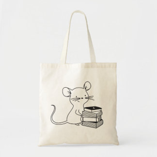 Boekenliefhebber Muis Dier Tote Bag