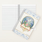 Boekenliefhebber Nog één hoofdstuk Waterverf Flora Notitieboek (Binnen)