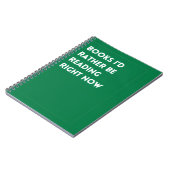 Boekenliefhebber notitieboek (Linkerzijde)