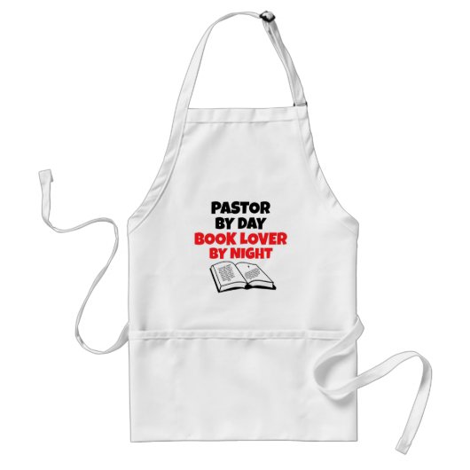 Boekenliefhebber Pastor Standaard Schort (Voorkant)