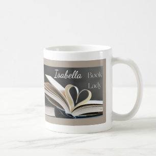 Boekenliefhebber, Persoonlijk Geschenk voor haar L Koffiemok