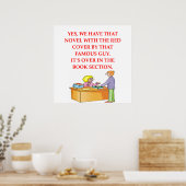 boekenliefhebber poster (Keuken)