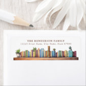 Boekenliefhebber Retouradresstickers Etiket (Insitu)