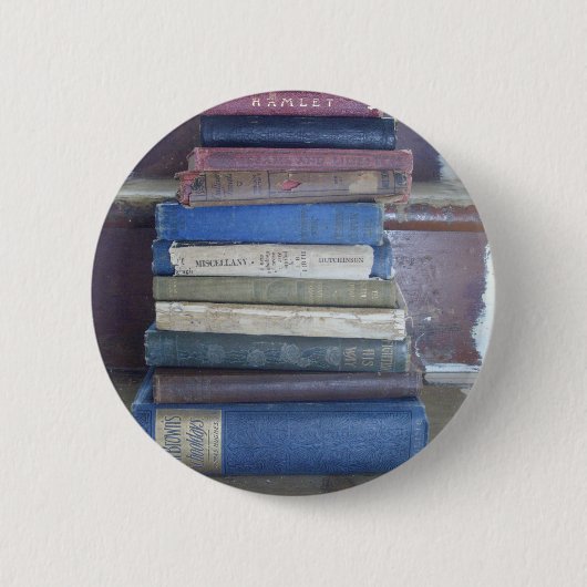 boekenliefhebber ronde button 5,7 cm (Voorkant)