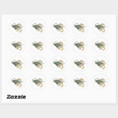 Boekenliefhebber Ronde Sticker (Vel)