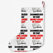 Boekenliefhebber Sommelier Kleine Kerstsok (Achterkant)