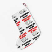 Boekenliefhebber Sommelier Kleine Kerstsok (Achterkant (Hangend))