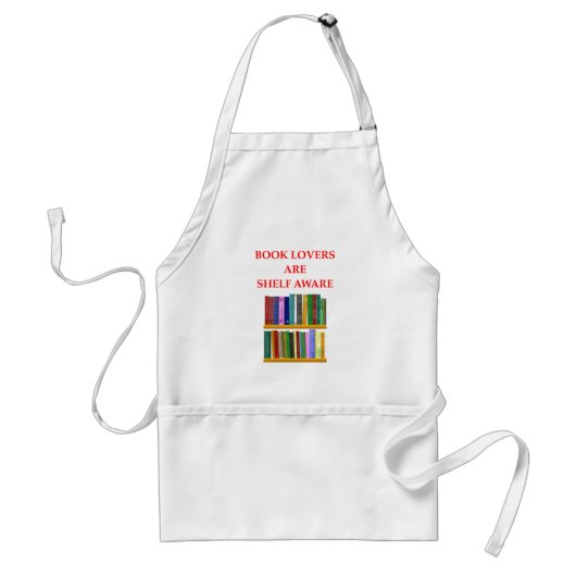 boekenliefhebber standaard schort (Voorkant)