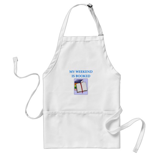 boekenliefhebber standaard schort (Voorkant)