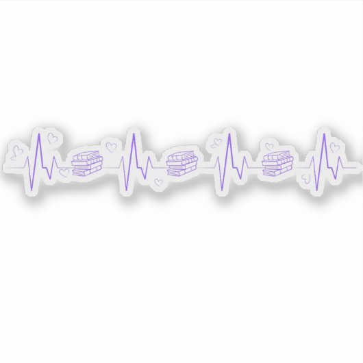 Boekenliefhebber Sticker (Voorkant)