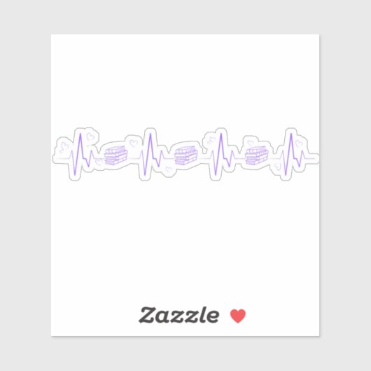 Boekenliefhebber Sticker (Vel)