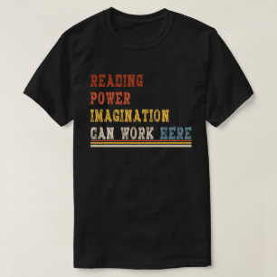 Boekenliefhebber t-shirt Leeskracht Verbeelding ma