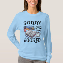 Boekenliefhebber t-shirt Sorry dat ik geen T-shirt