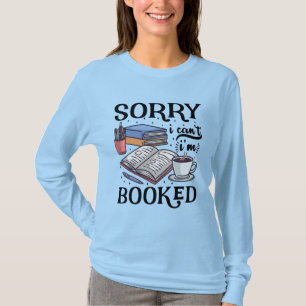 Boekenliefhebber t-shirt Sorry dat ik geen T-shirt