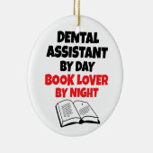 Boekenliefhebber tandheelkundige assistent keramisch ornament (Rechts)