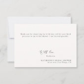 Boekenliefhebber Thema Bookish Literair Vrijgezell Bedankkaart (Achterkant)