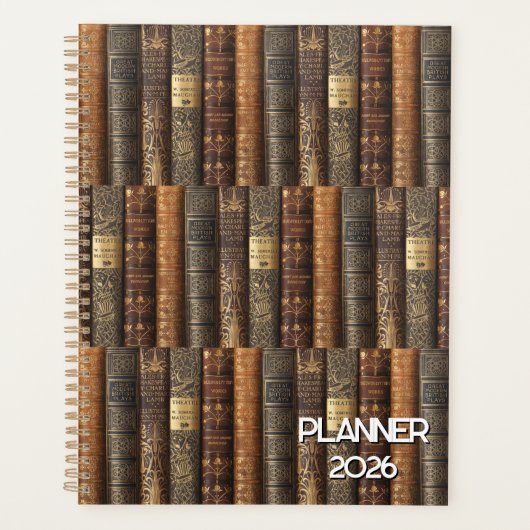 Boekenliefhebber (thema theater) Planner 2026 (Voorkant)