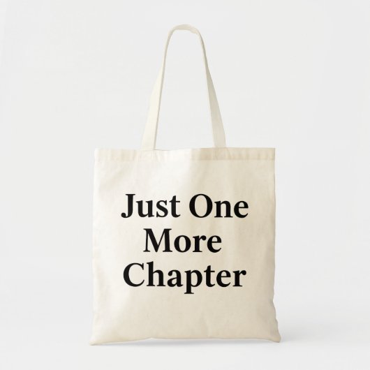 Boekenliefhebber Tote Tas | "Eén Hoofdstuk Meer" C (Voorkant)