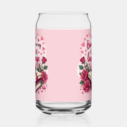 Boekenliefhebber Valentijn Romantisch lezen Esthet Blikvorm Glas (Rechts)