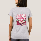 Boekenliefhebber Valentijn Romantisch lezen Esthet T-shirt (Achterkant)