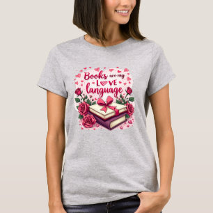 Boekenliefhebber Valentijn Romantisch lezen Esthet T-shirt