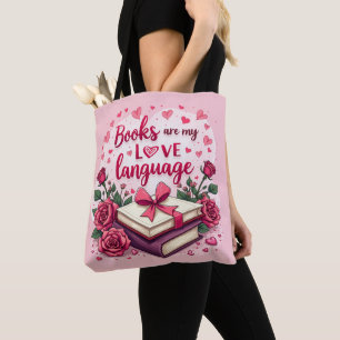 Boekenliefhebber Valentijn Romantisch lezen Esthet Tote Bag