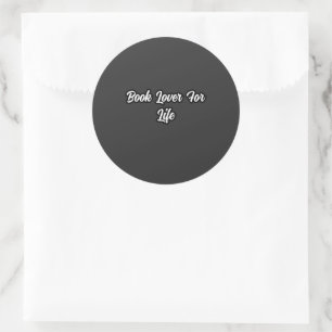 Boekenliefhebber voor het leven: levenslange leesp ronde sticker
