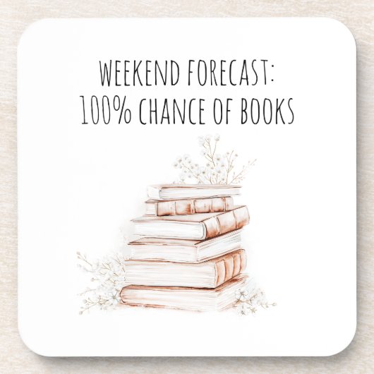 Boekenliefhebber Weekendlezen Bier Onderzetter (Voorkant)