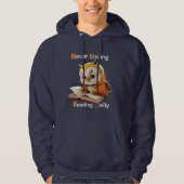 Boekenliefhebber Wise Owl Hoodie (Voorkant)