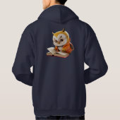 Boekenliefhebber Wise Owl Hoodie (Achterkant)