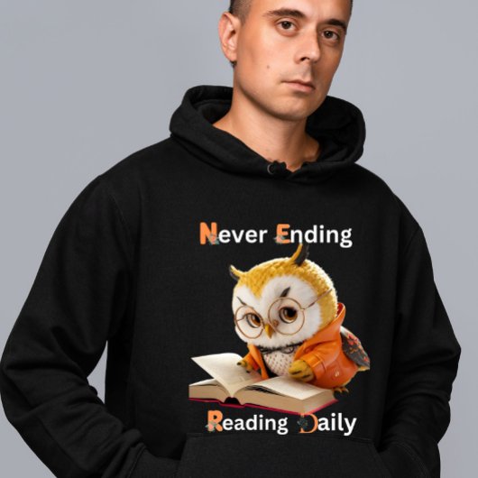 Boekenliefhebber Wise Owl Hoodie