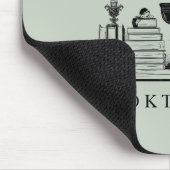 Boekenliefhebber Zwarte Kat Booktrovert Muismat (Hoek)