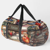 Boekenliefhebbers - Bruin Suède - Monogrammed Plunjezak (Rechterhoek)