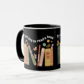 Boekenliefhebbers citeren, het is een goede dag om mok (Voorkant links)