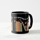 Boekenliefhebbers citeren, het is een goede dag om mok (Voorkant rechts)