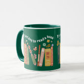 Boekenliefhebbers citeren, het is een goede dag om mok (Voorkant links)