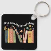 Boekenliefhebbers citeren, het is een goede dag om sleutelhanger (Achterkant)