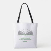 Boekenliefhebbers Classic Quote Tote Bag (Achterkant)