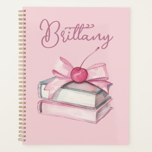 Boekenliefhebbers Coquette Roze Planner (Voorkant)
