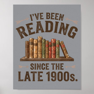 Boekenliefhebbers die sinds het einde van de 1900 poster
