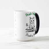 Boekenliefhebbers, Drink, Schattigee kat in de bib Magische Mok (Voorkant rechts)