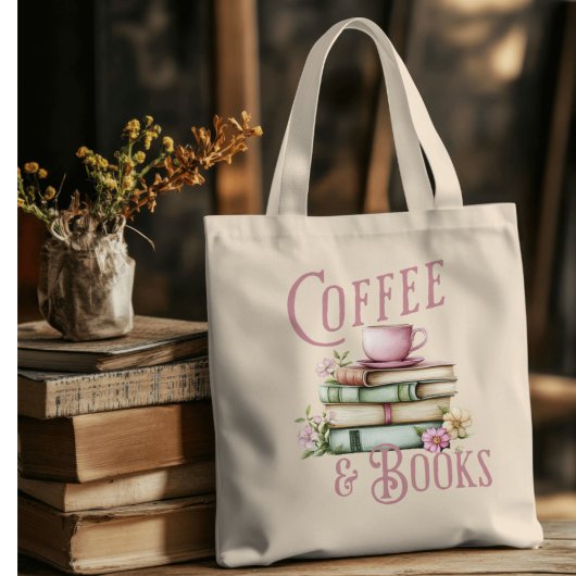 Boekenliefhebbers en koffieliefhebbers tote bag