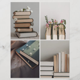 Boekenliefhebbers Esthetische Collage Scrapbook Pa