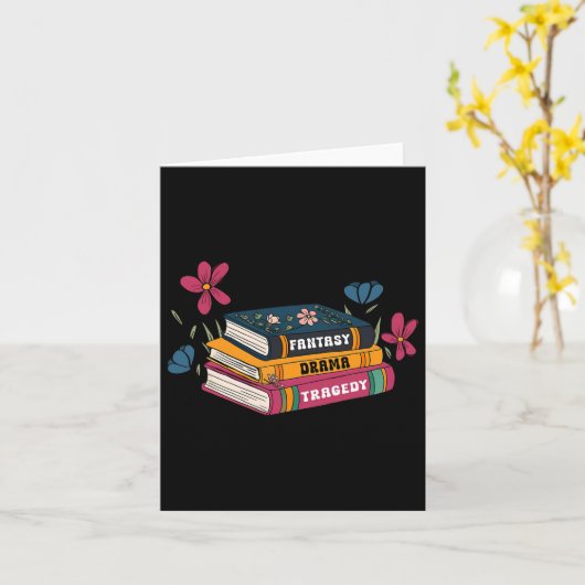 Boekenliefhebbers Fantasy Drama Tragedie Subtiele  Kaart (Gele Bloem)