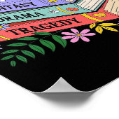 Boekenliefhebbers Fantasy Drama Tragedie Subtiele Poster (Hoek)