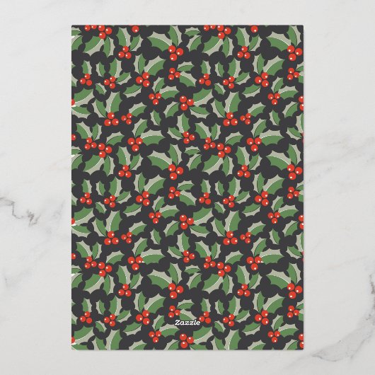 Boekenliefhebbers Folie Holiday Kaart (Achterkant)