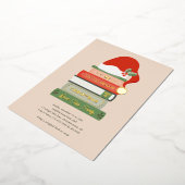 Boekenliefhebbers Folie Holiday Kaart (Gedraaid)