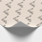 Boekenliefhebbers hoek in linnen cadeaupapier (Hoek)