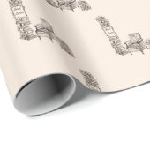 Boekenliefhebbers hoek in linnen cadeaupapier (Rol Hoek)